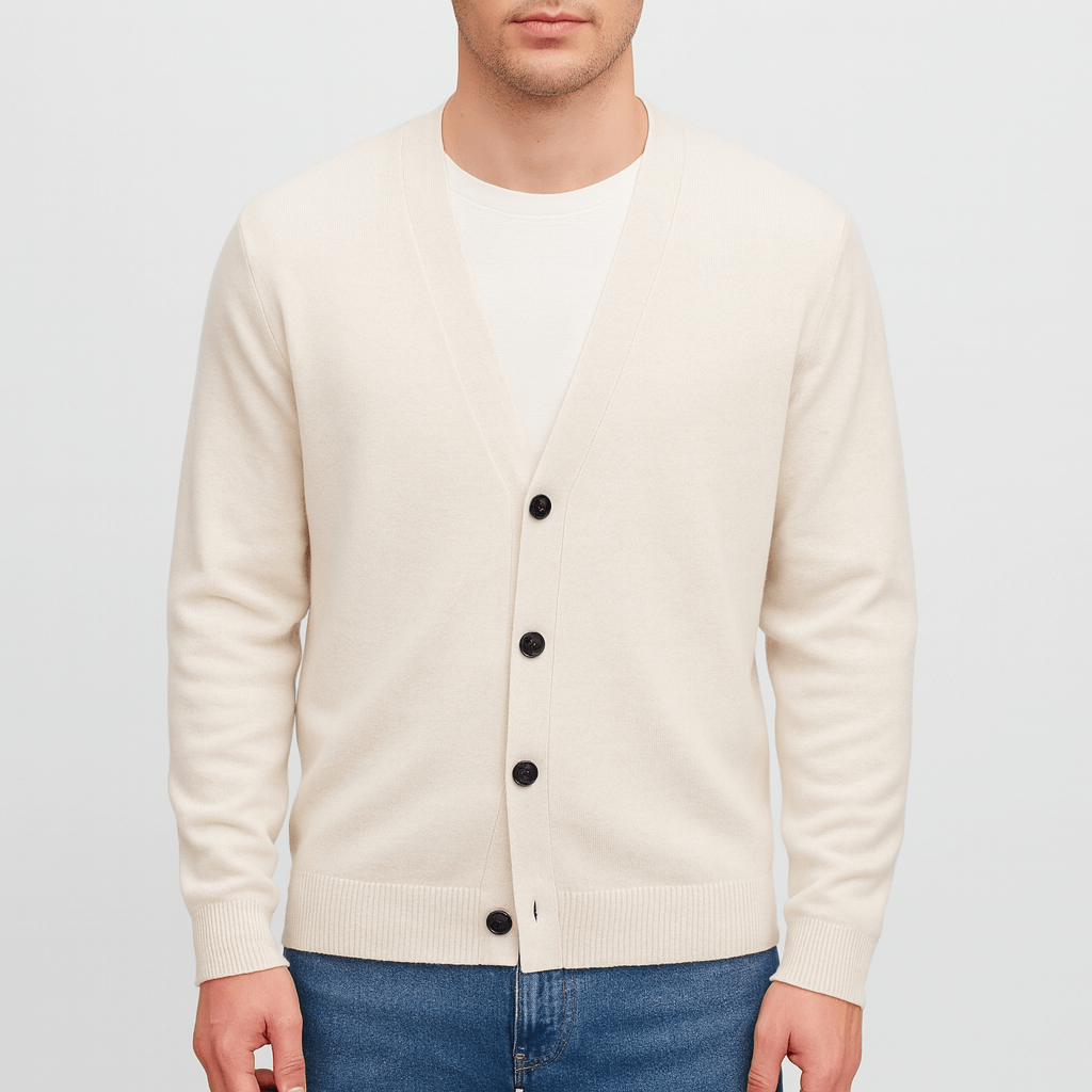 Elegancki kardigan z wełny merynosów