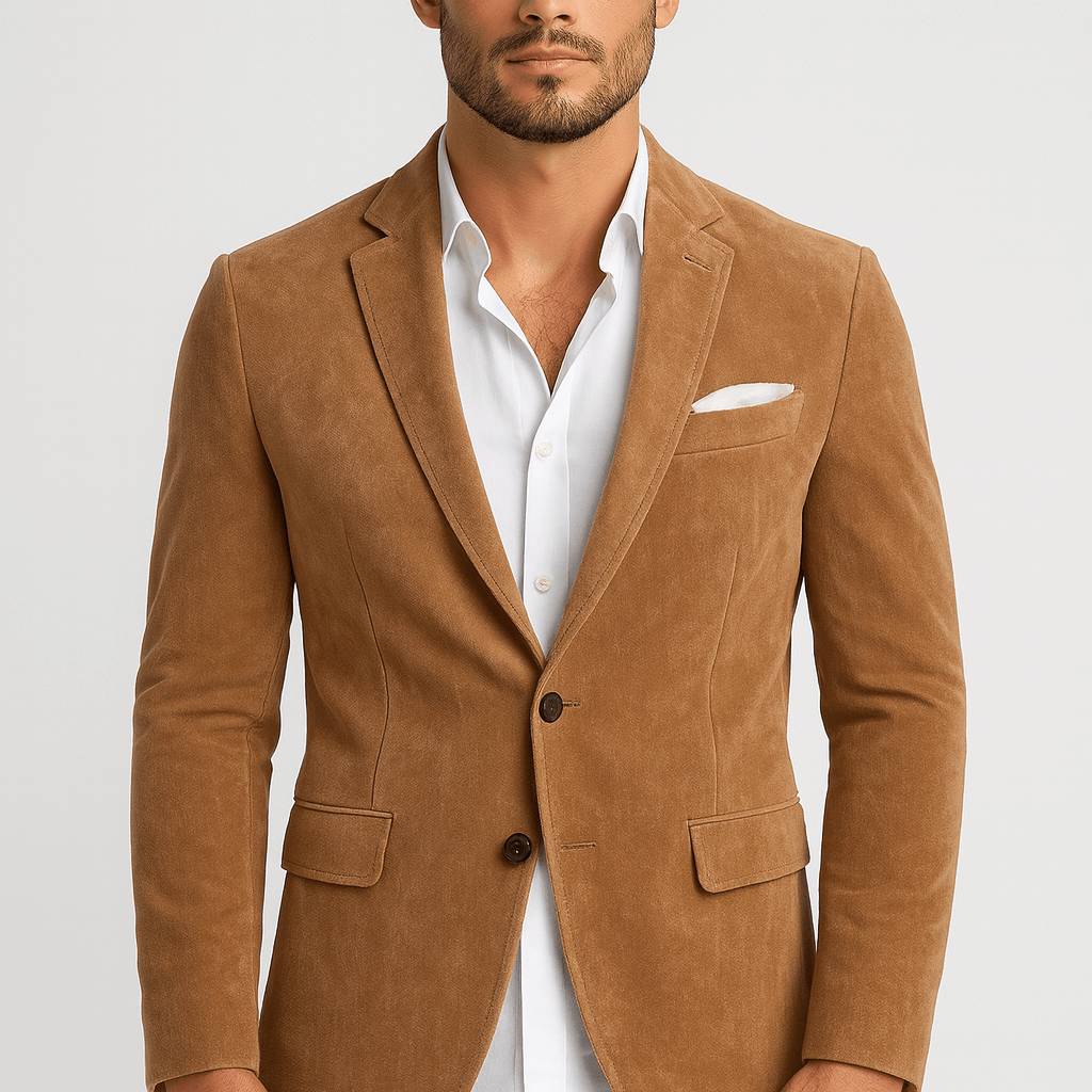 Klasyczna marynarka zapinana na dwa guziki