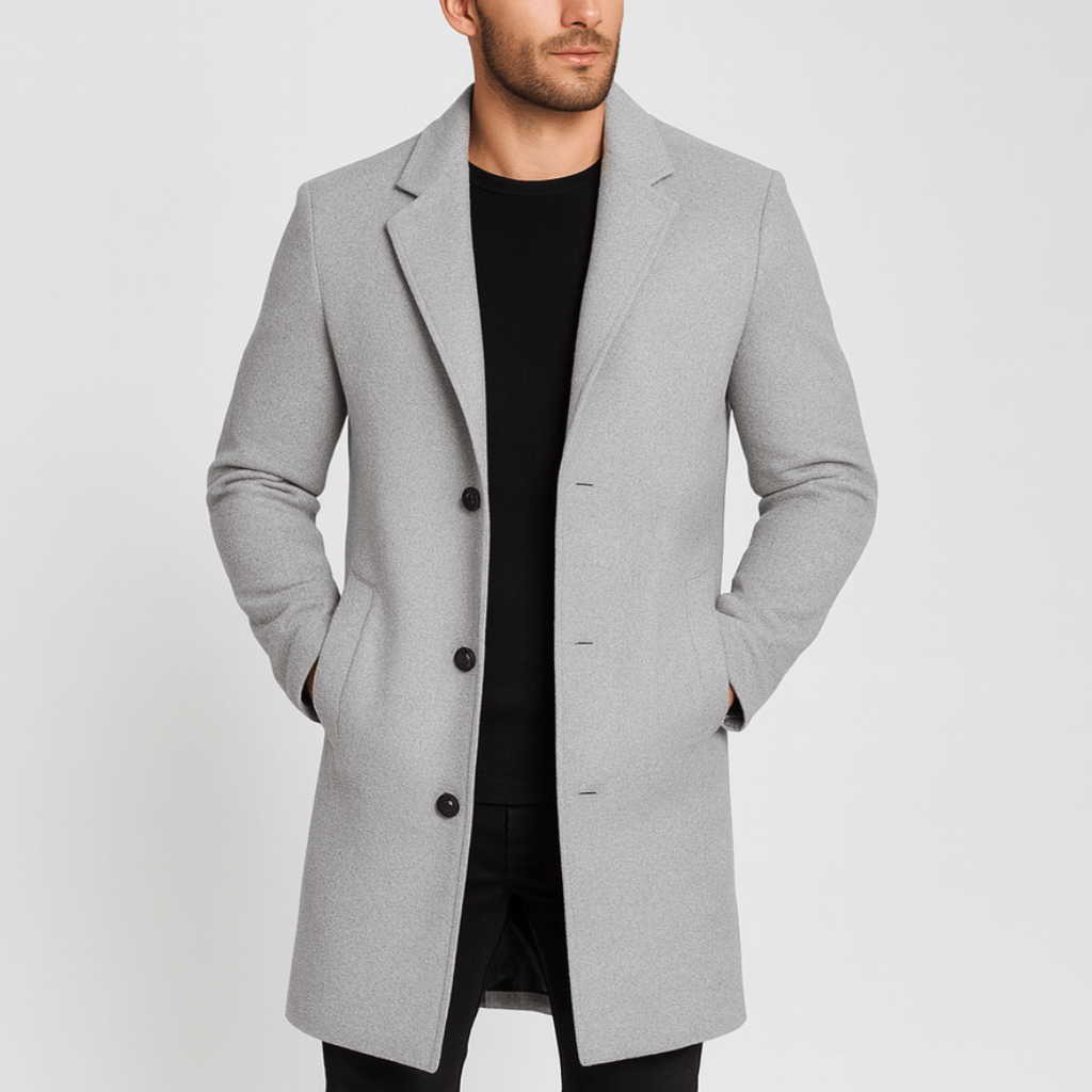 Klasyczny wełniany płaszcz