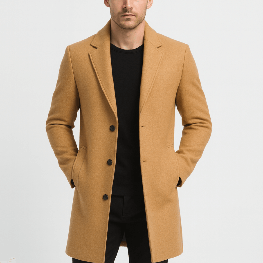 Klasyczny wełniany płaszcz