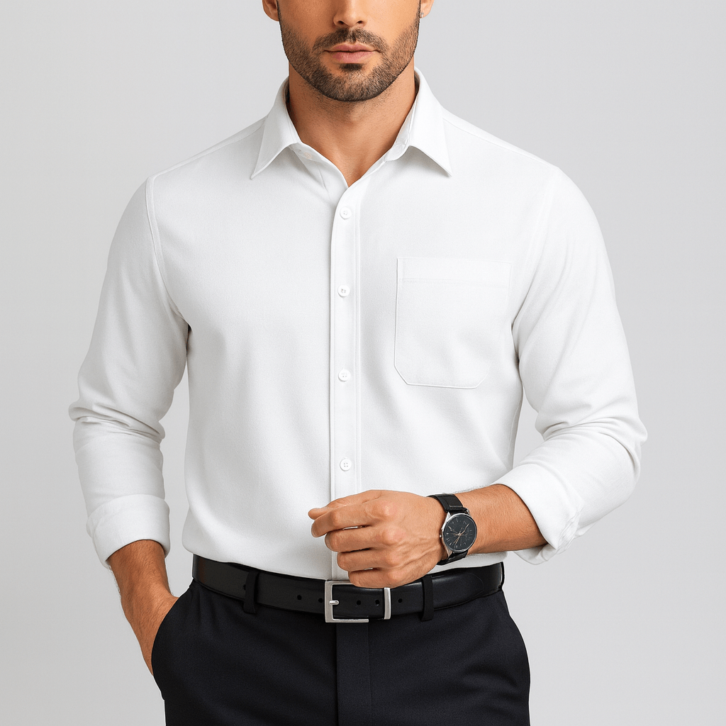 Koszula biznesowa formalna o regularnym kroju