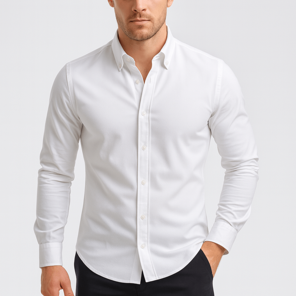 Koszula formalna z ukrytym zamkiem