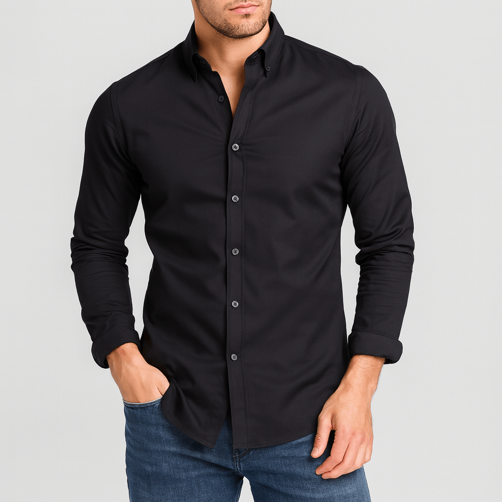 Koszula formalna z ukrytym zamkiem