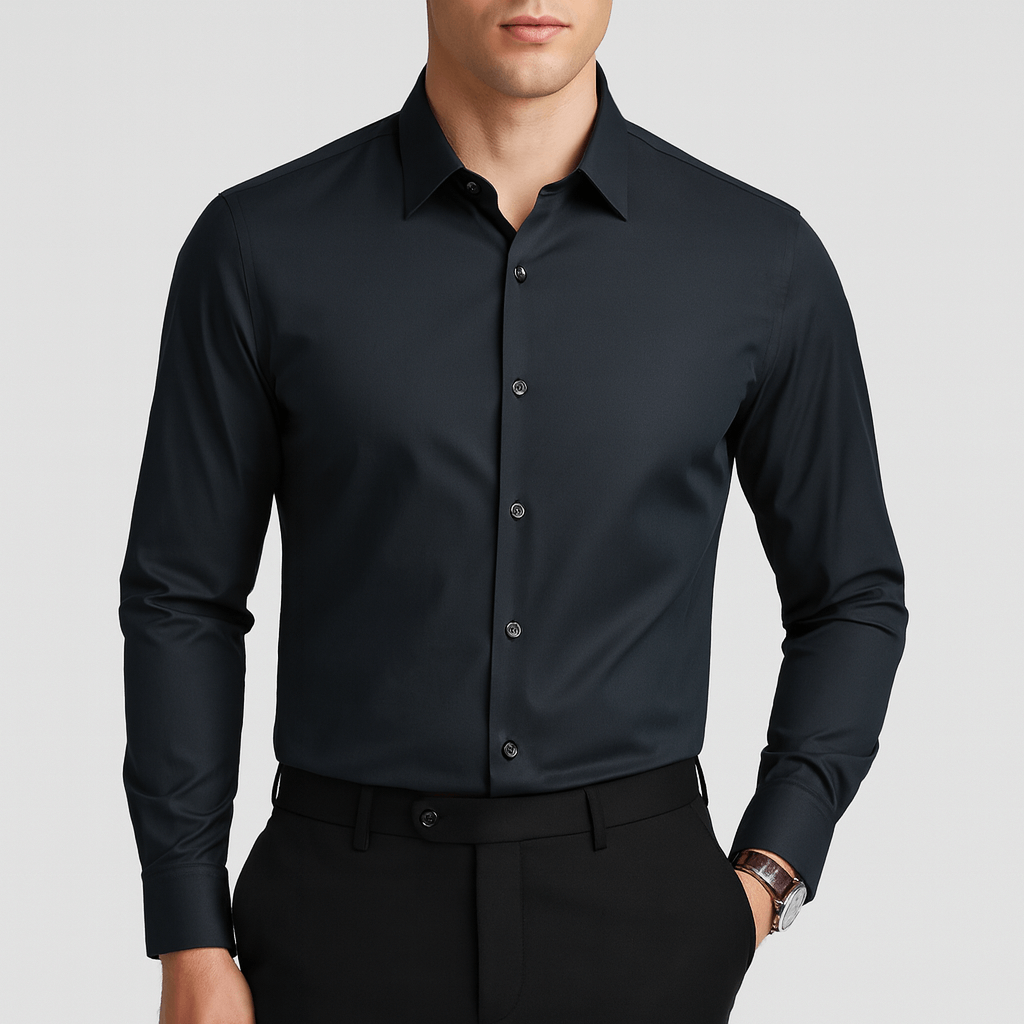 Lekka formalna koszula z długimi rękawami