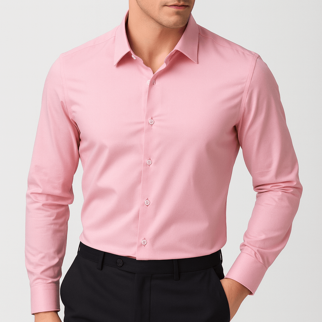 Lekka formalna koszula z długimi rękawami