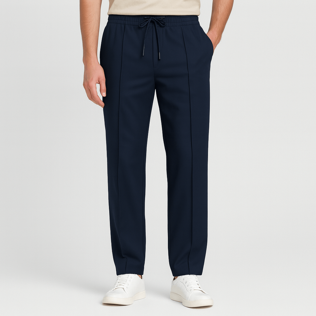 Lekkie spodnie dresowe z prostymi nogawkami