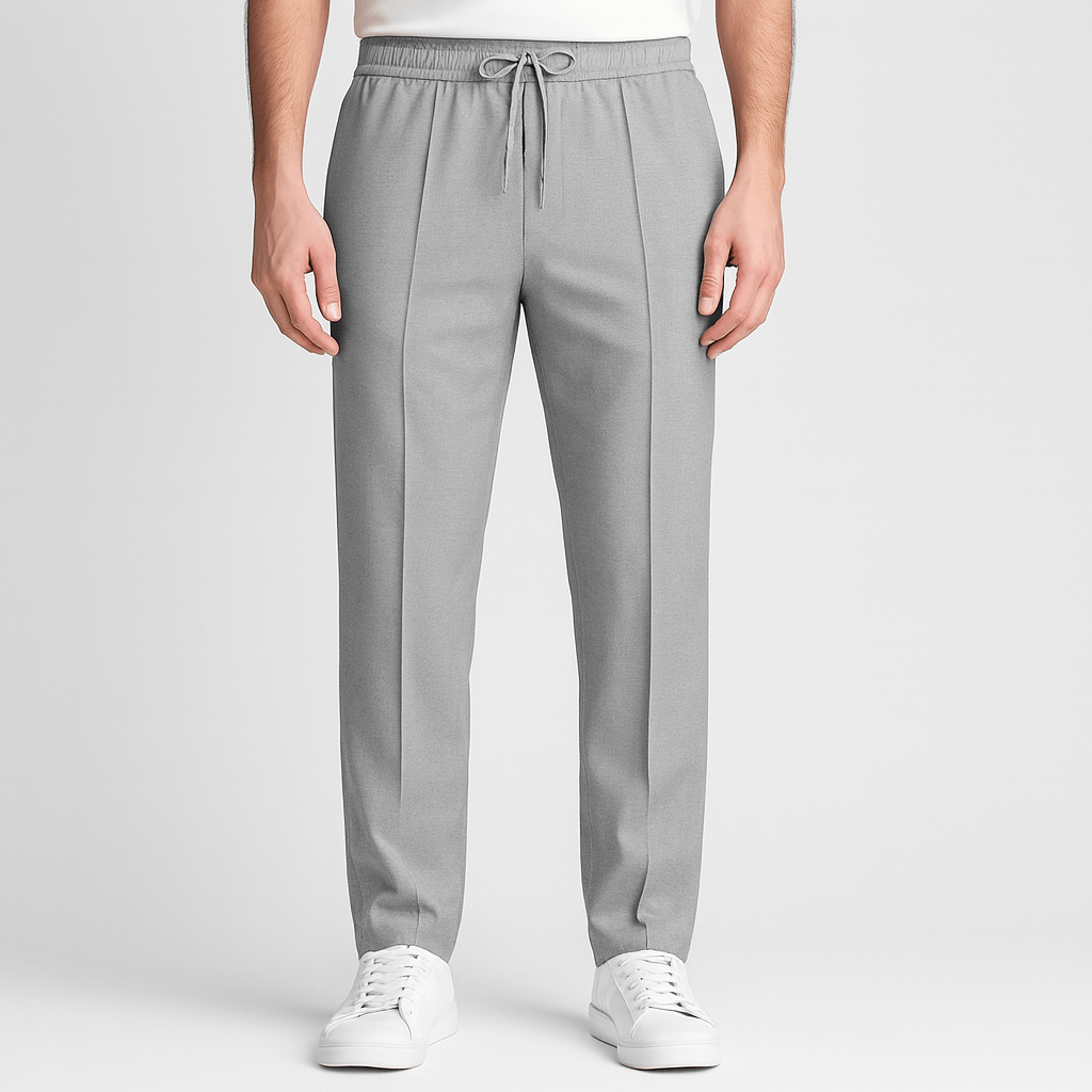 Lekkie spodnie dresowe z prostymi nogawkami