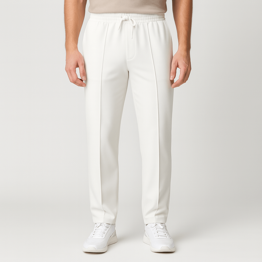 Lekkie spodnie dresowe z prostymi nogawkami