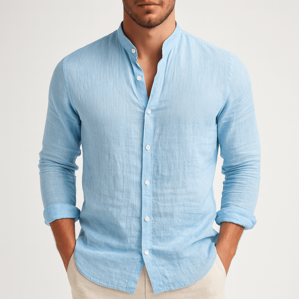 Luźna lniana koszula z naturalnego lnu