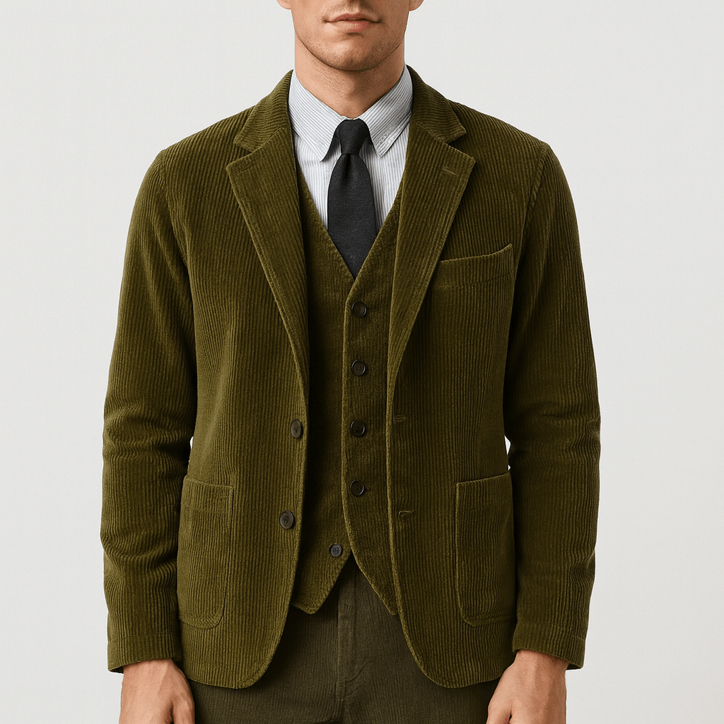 Marynarka bawełniana vintage z klapami