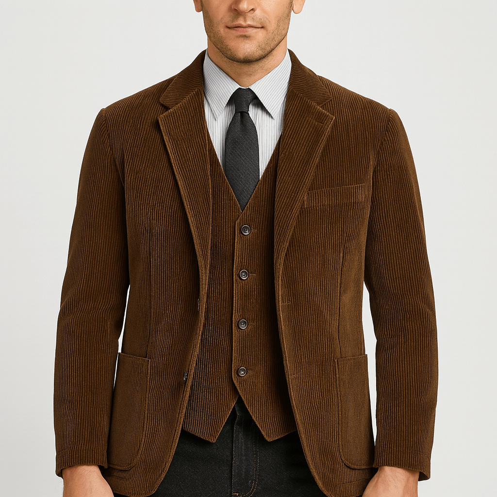 Marynarka bawełniana vintage z klapami