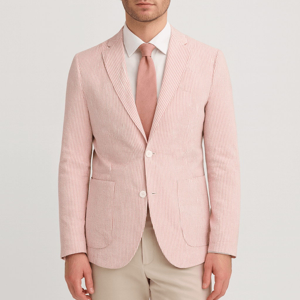 Marynarka w paski z marszczeniami