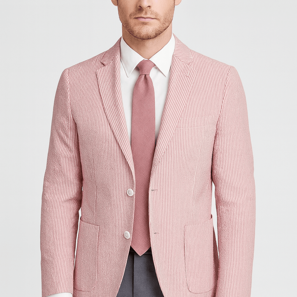 Marynarka w paski z marszczeniami