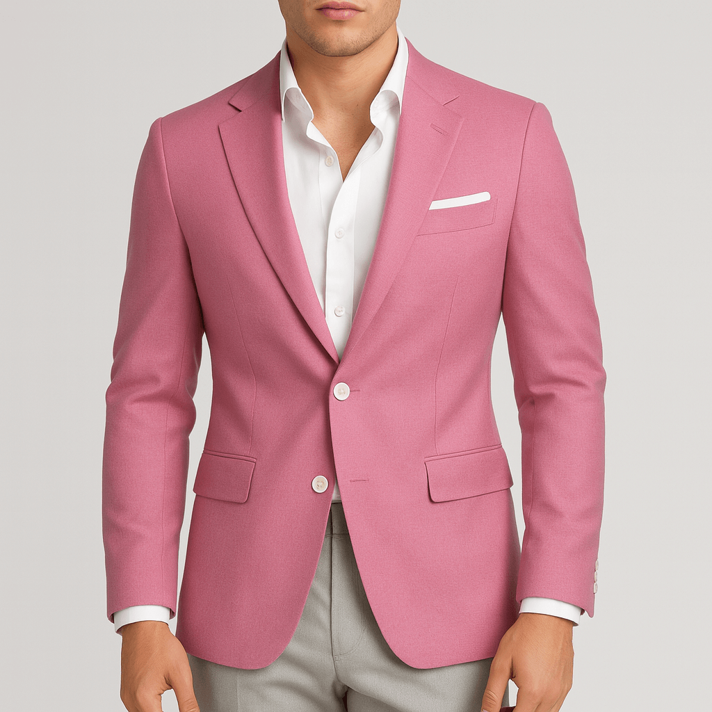 Marynarka z wyciętymi klapami i dopasowanym krojem