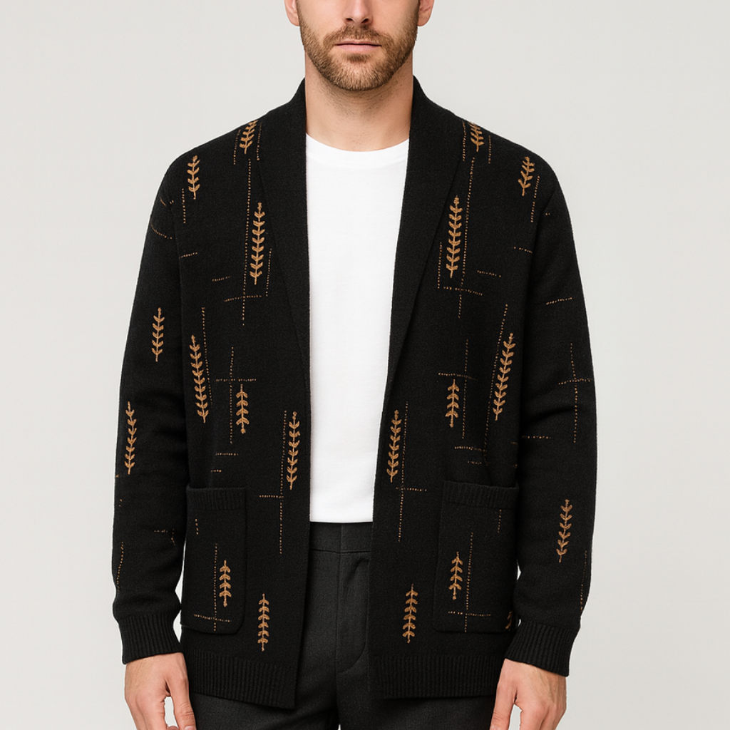 Miękki kardigan w stylu vintage