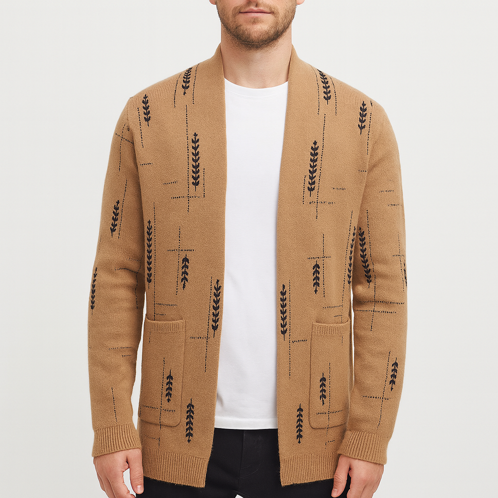 Miękki kardigan w stylu vintage