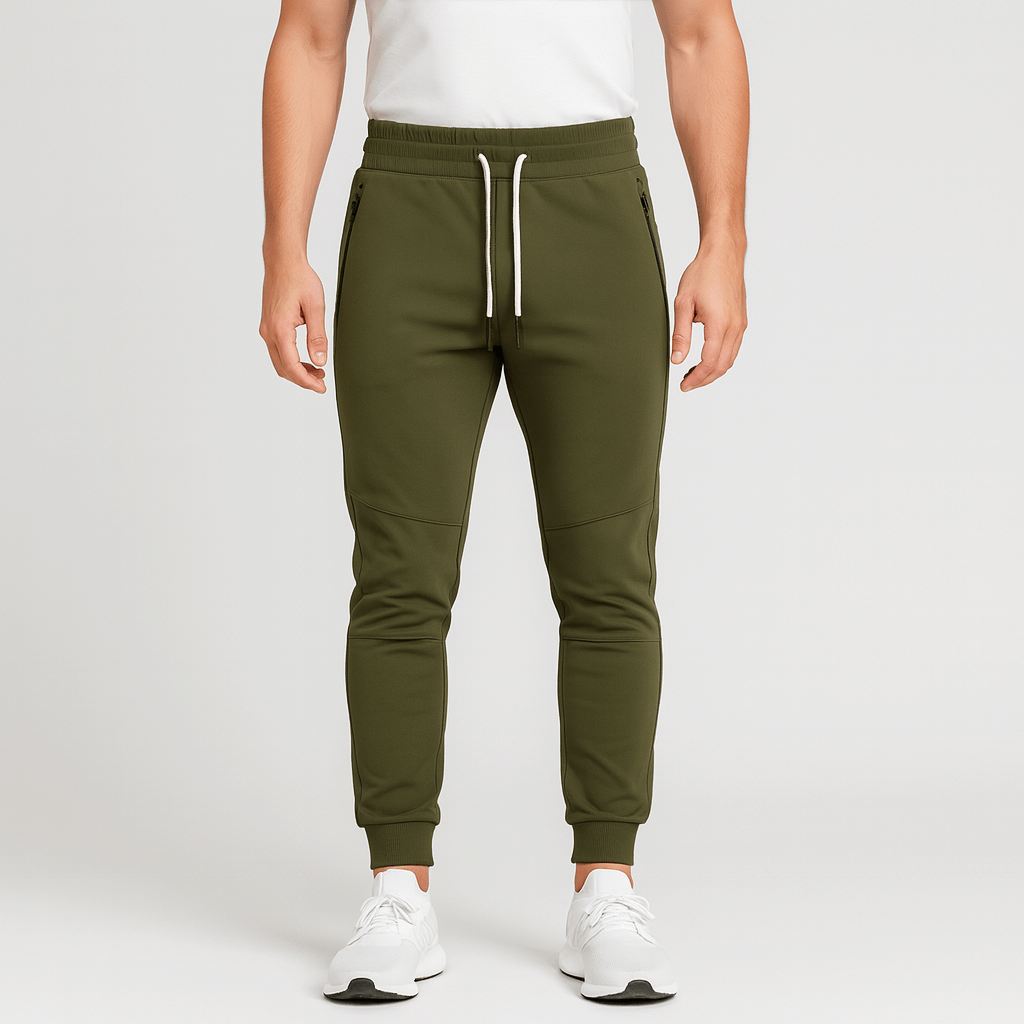 Spodnie dresowe z gumką w pasie i kieszeniami