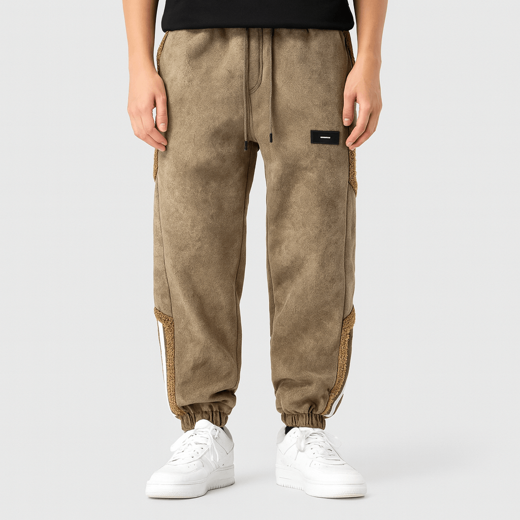 Spodnie dresowe z podszewką z materiału Sherpa