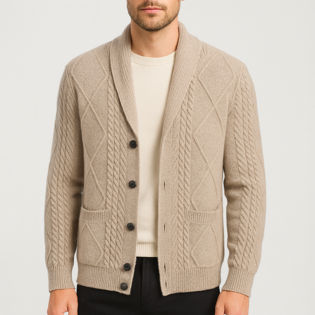 Wełniany kardigan z merynosów