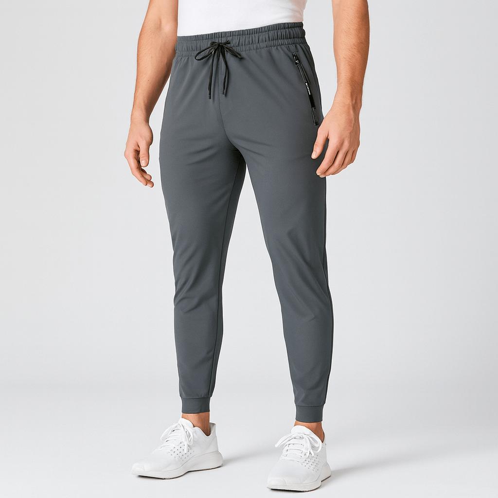 Oddychające i elastyczne spodnie joggery ze ściągaczem dla mężczyzn