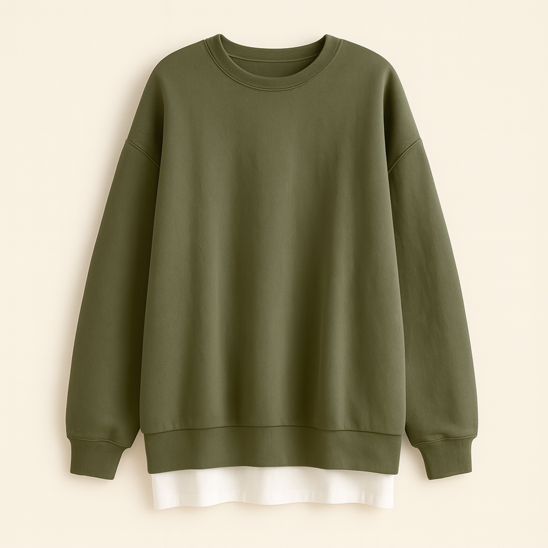 Oversize Bluza Damska | Długi Rękaw