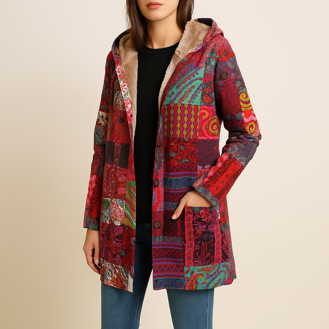 Polarowa Kurtka Z Kapturem Dla Kobiet | Z Nadrukiem