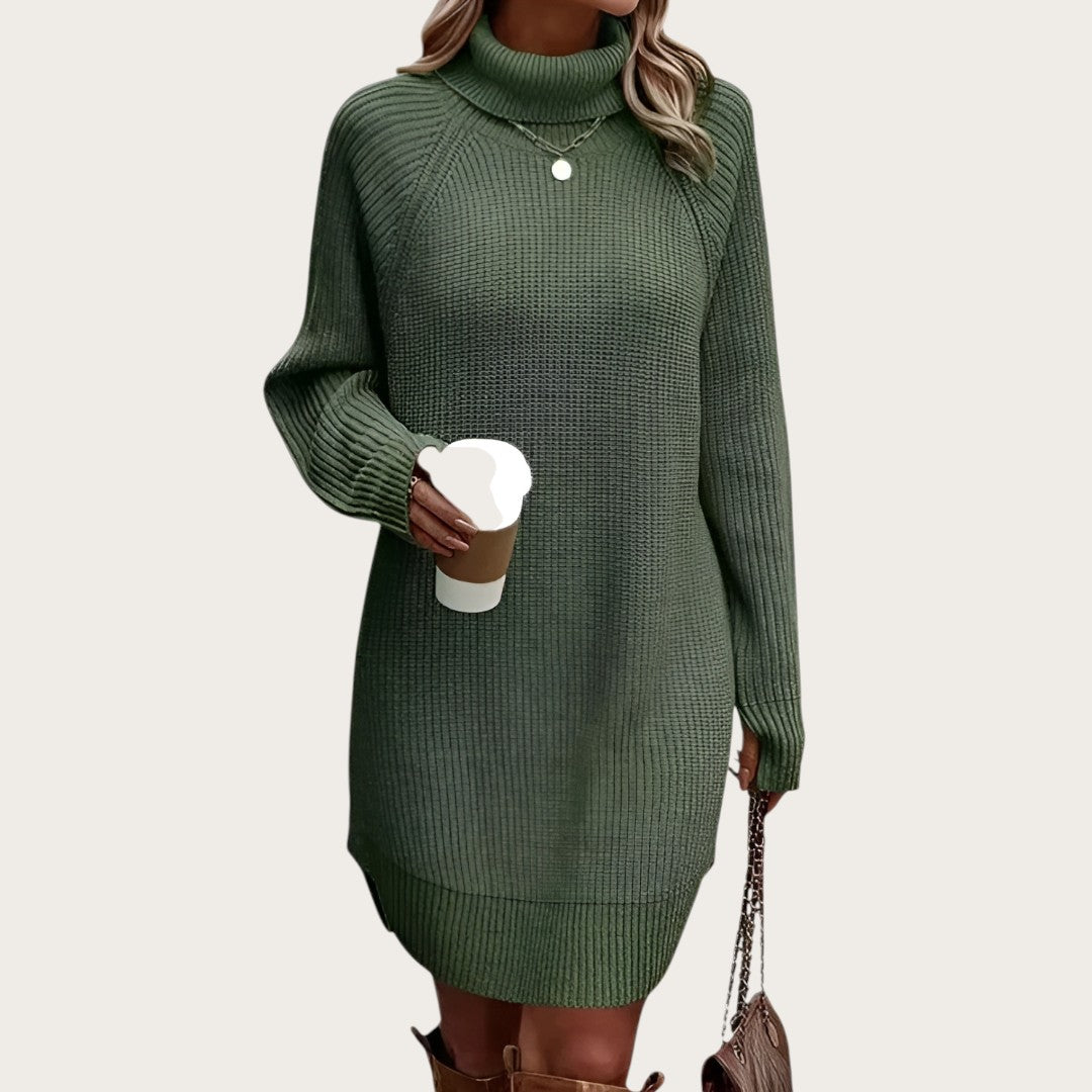 Damska Sukienka Dzianinowa | Długi Rękaw
