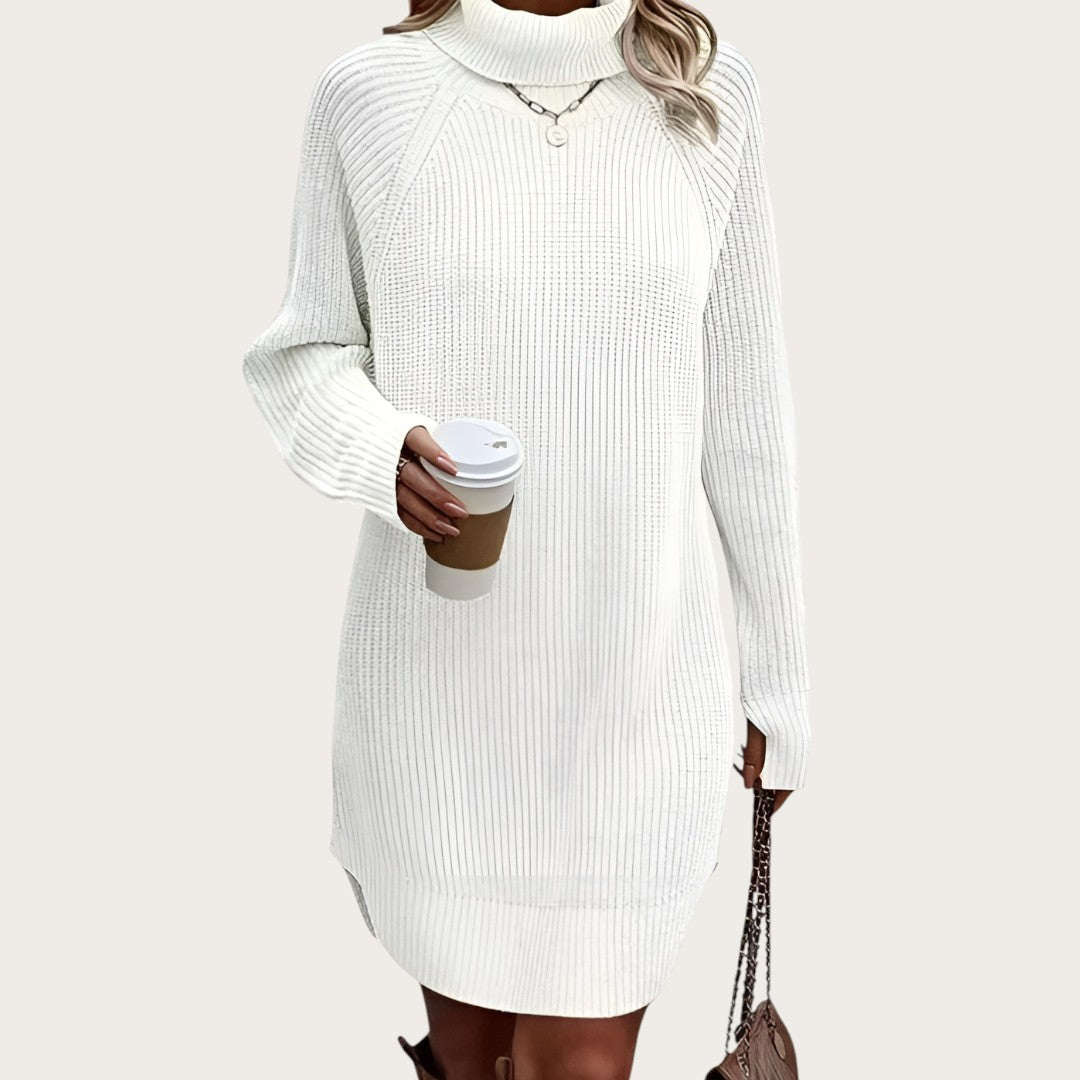 Damska Sukienka Dzianinowa | Długi Rękaw