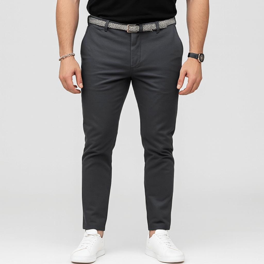 Spodnie chino szyte na miarę dla mężczyzn - stylowe spodnie na lato