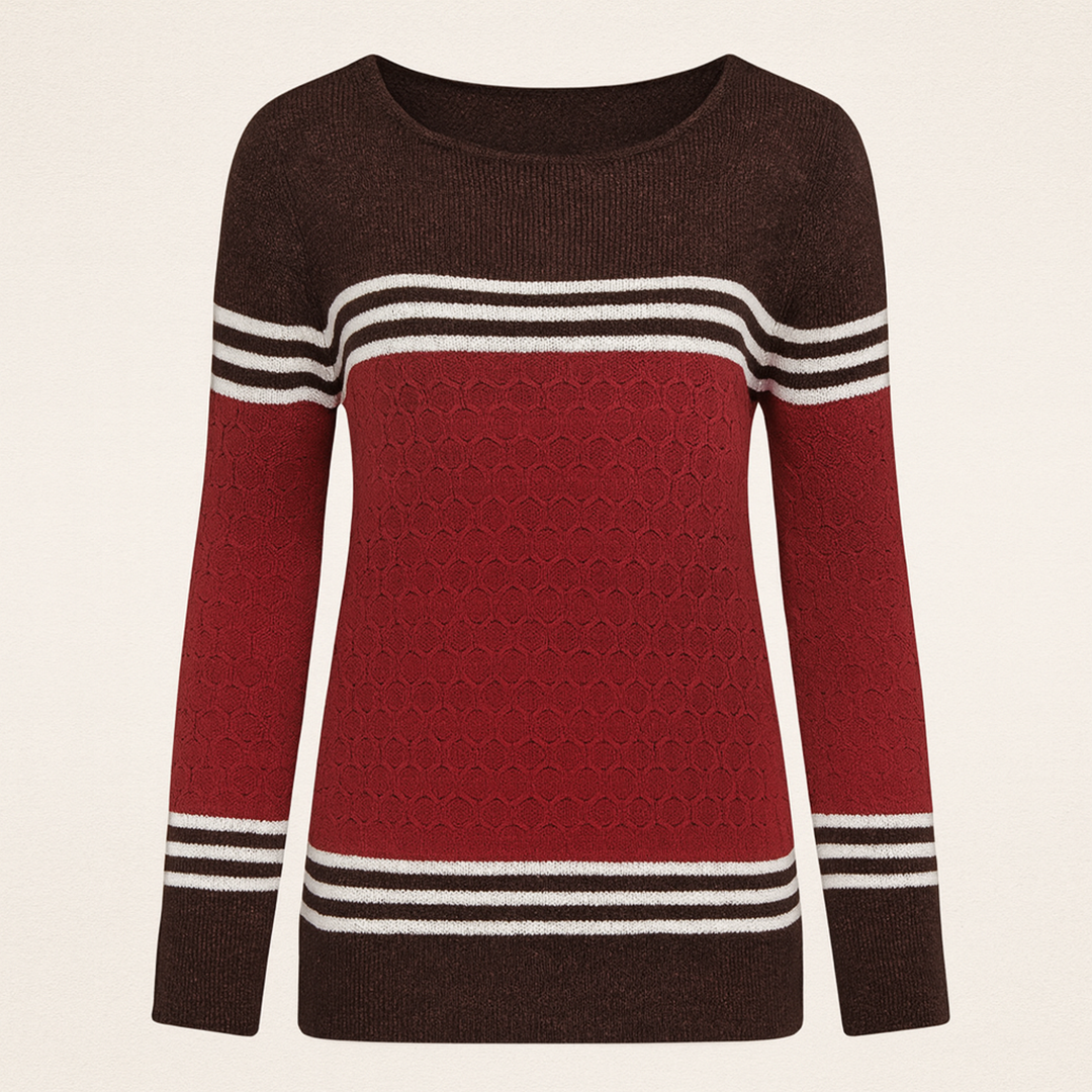 Damski Sweter W Paski | Stylowy