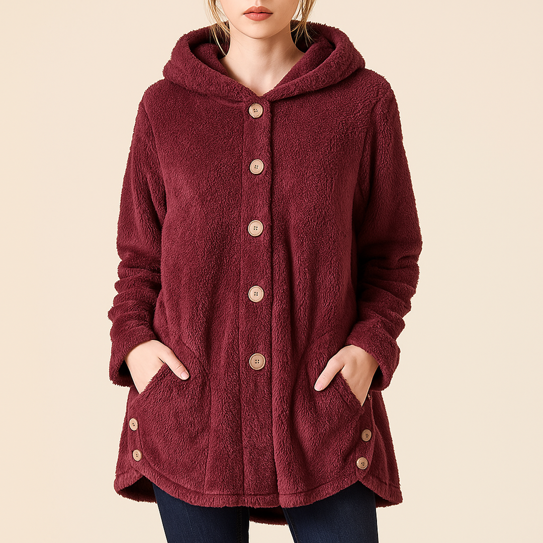 Stylowa Zimowa Kurtka Polarowa Dla Kobiet | Z Kapturem