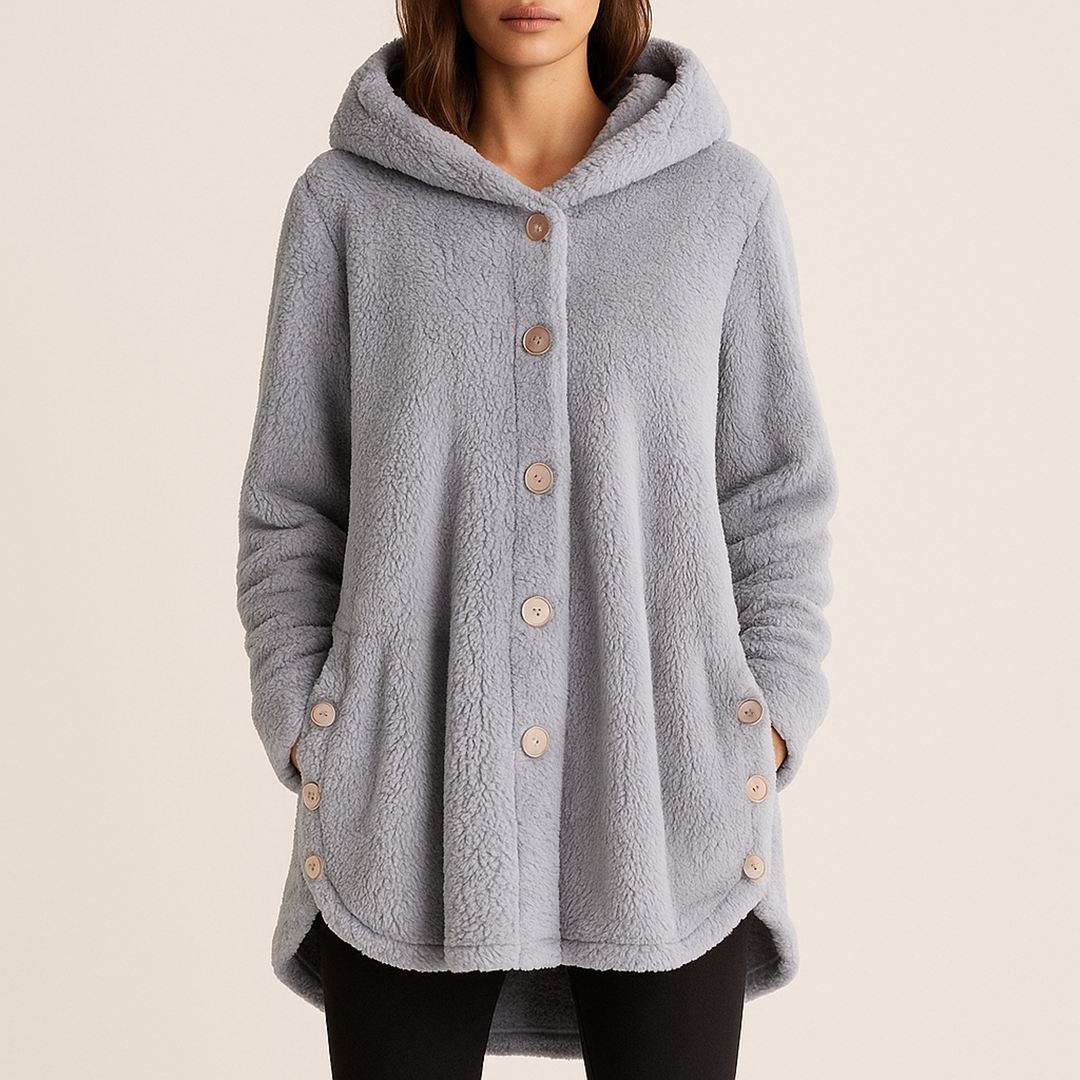 Stylowa Zimowa Kurtka Polarowa Dla Kobiet | Z Kapturem