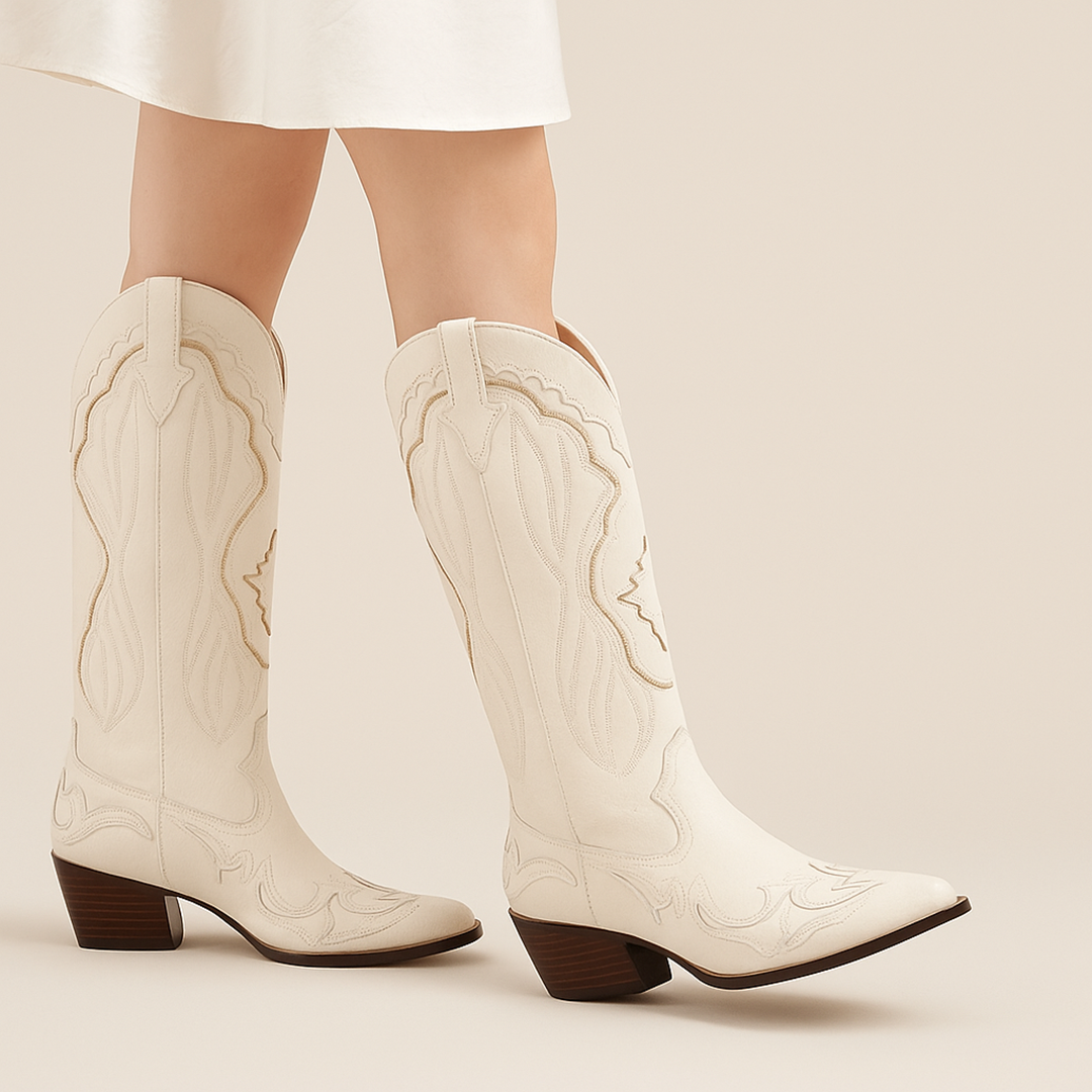 Stylowe Kozaki Kowbojskie Dla Kobiet | Do Połowy Łydki