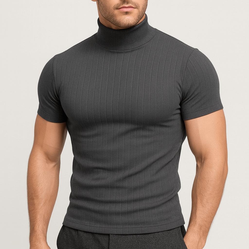 Stylowy golf z krótkim rękawem dla mężczyzn - nowoczesny komfort noszenia