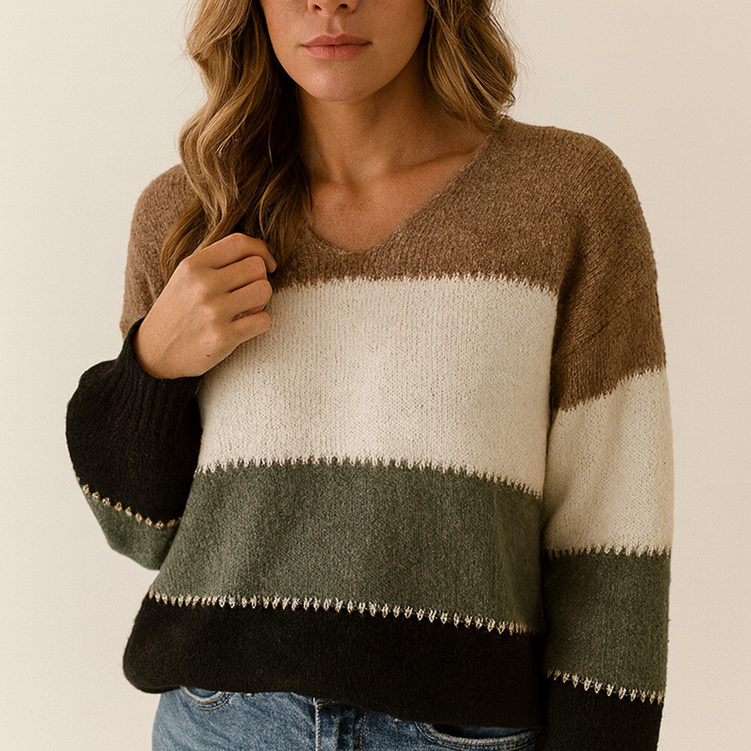 Długi Sweter Stylowy Damski | Dzianinowy