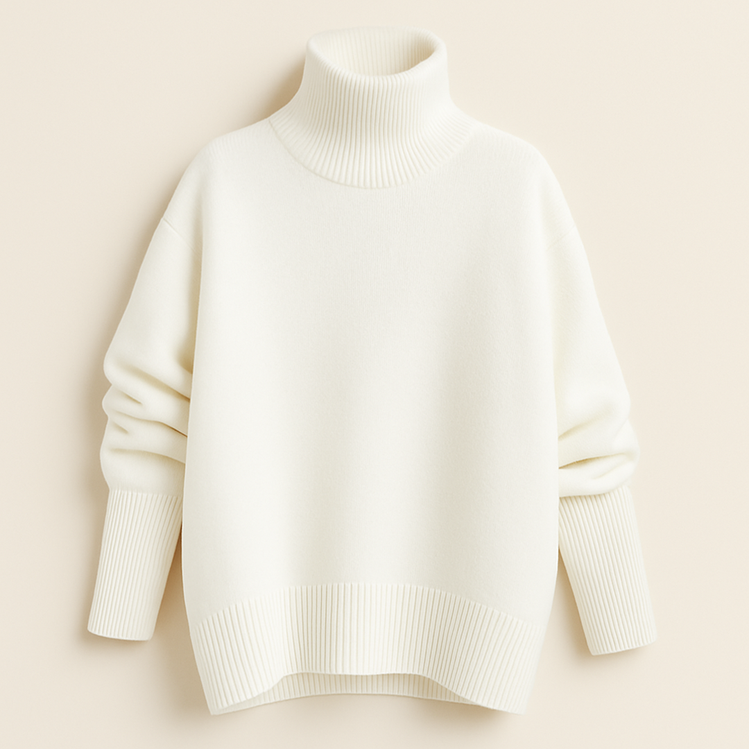 Damski Codzienny Golf Zimowy | Długi