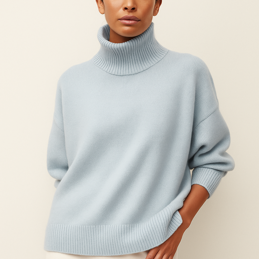 Damski Codzienny Golf Zimowy | Długi