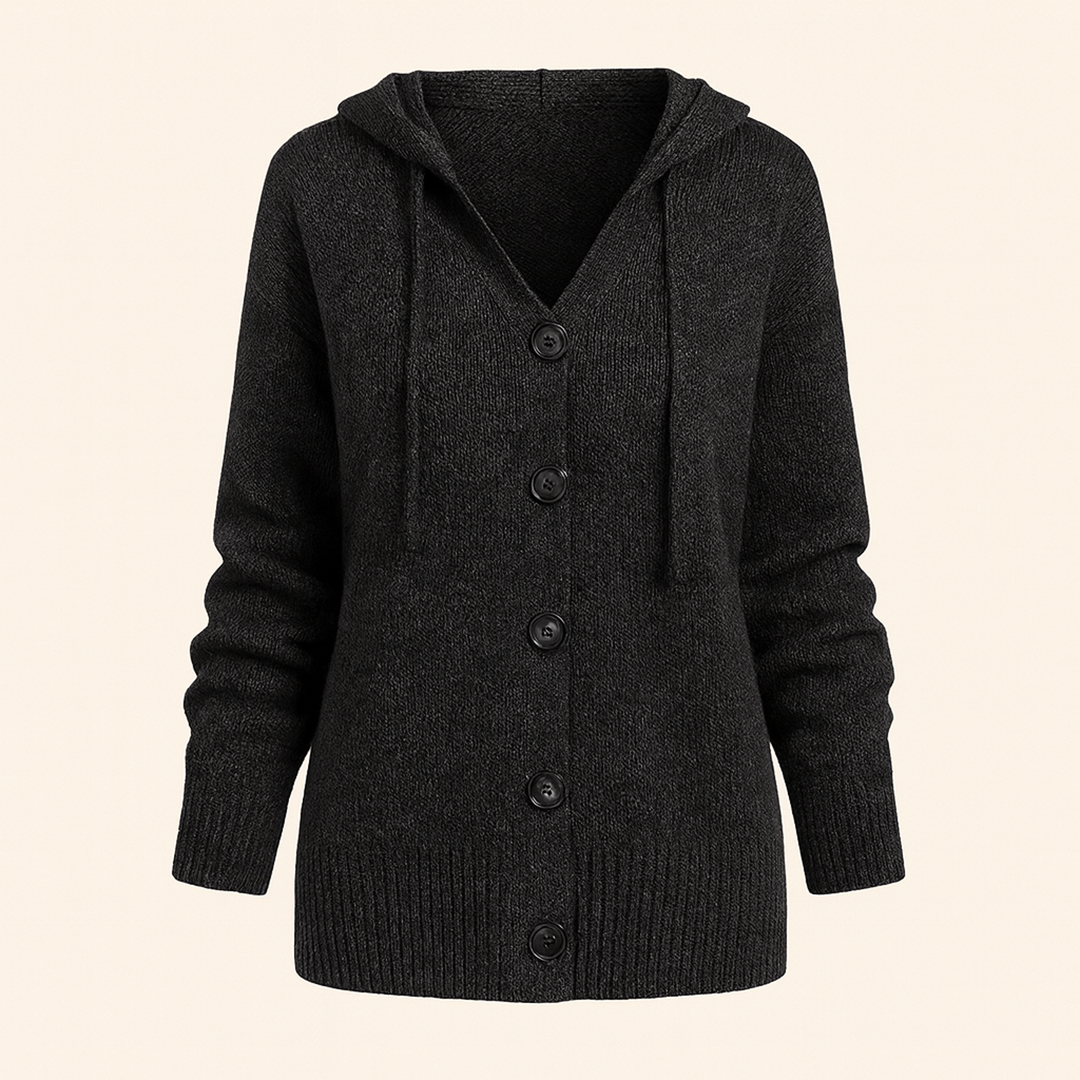 Damski Dzianinowy Kardigan | Na Guziki