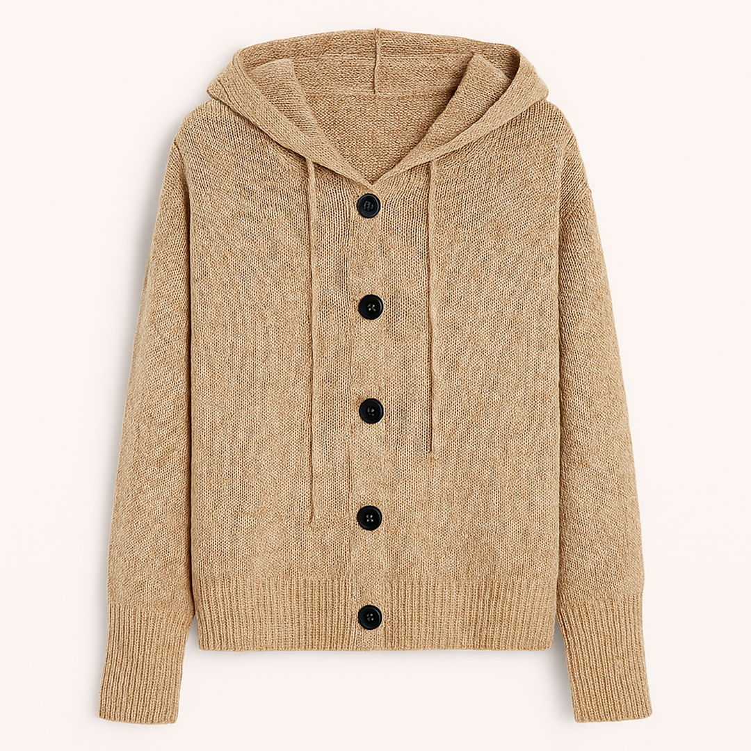 Damski Dzianinowy Kardigan | Na Guziki