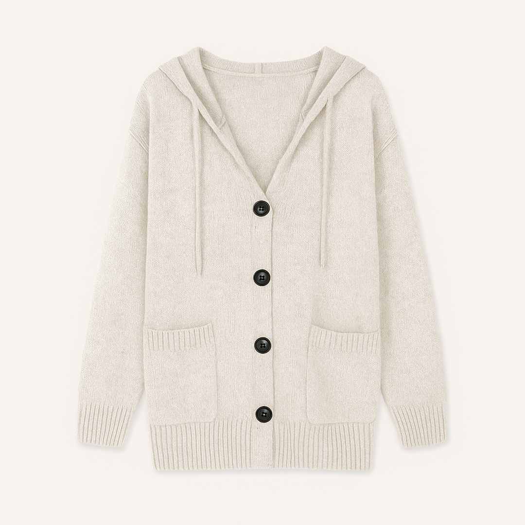 Damski Dzianinowy Kardigan | Na Guziki
