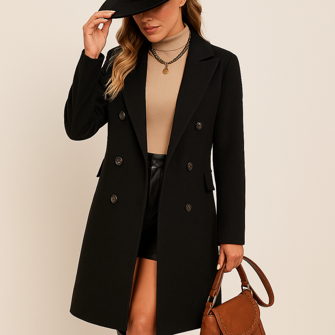 Damski Stylowy Płaszcz Trencz | Długi