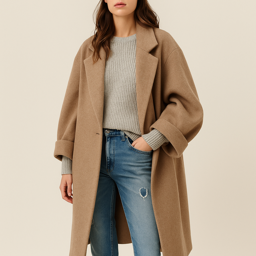 Zimowy Płaszcz Trencz Dla Kobiet | Długi