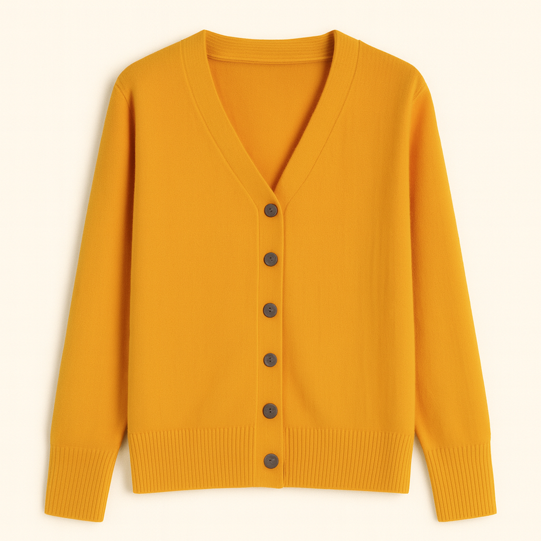 Damski Zimowy Kardigan Z Dekoltem W Serek | Codzienny