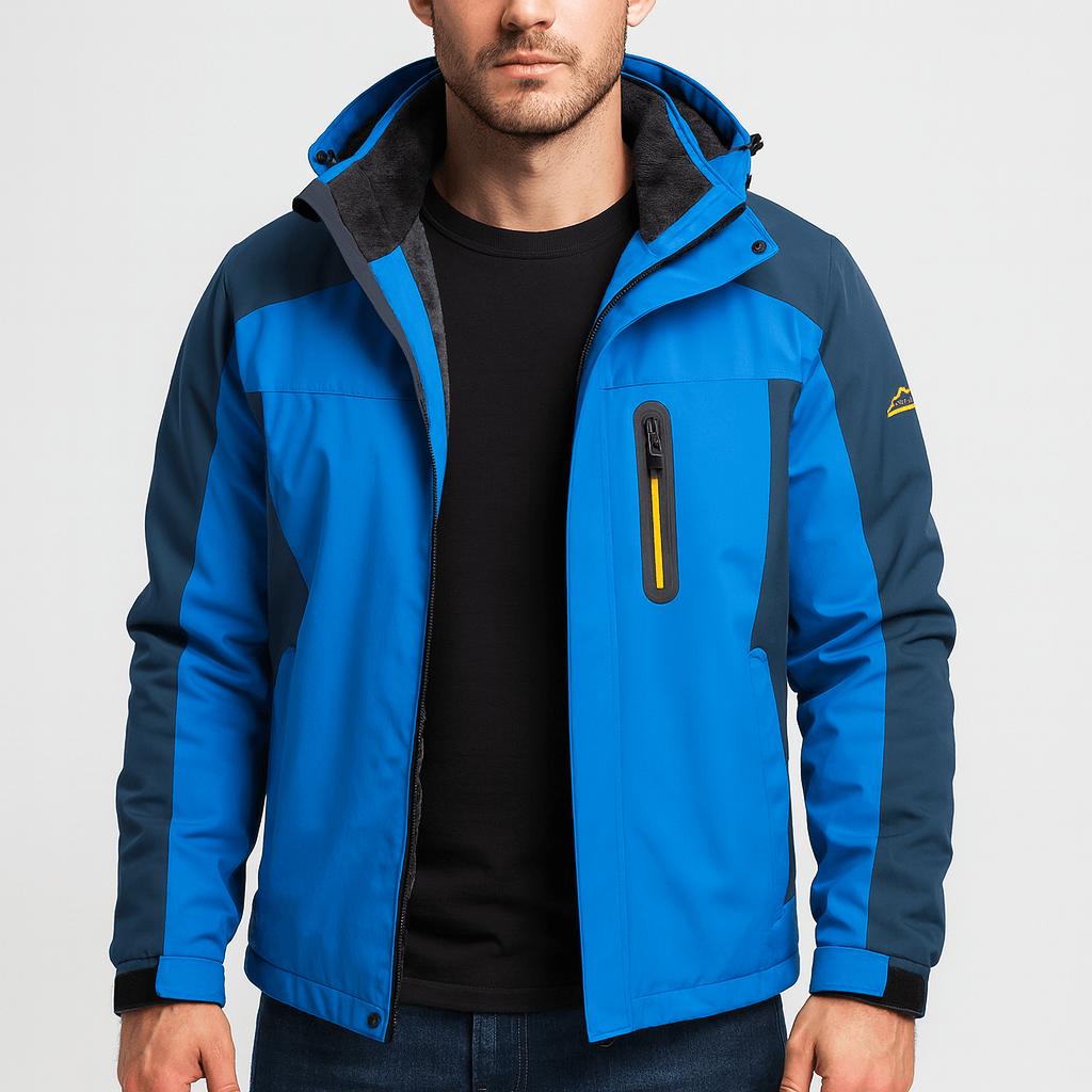 Wodoodporna kurtka outdoorowa dla mężczyzn – wiatroszczelna i oddychająca