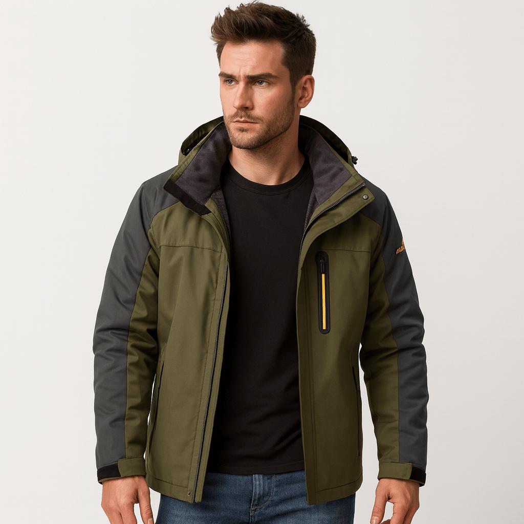 Wodoodporna kurtka outdoorowa dla mężczyzn – wiatroszczelna i oddychająca