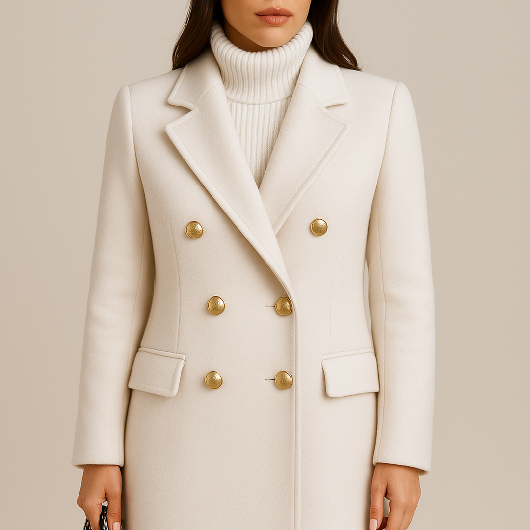 Damski Stylowy Długi Płaszcz Trencz | Zimowy