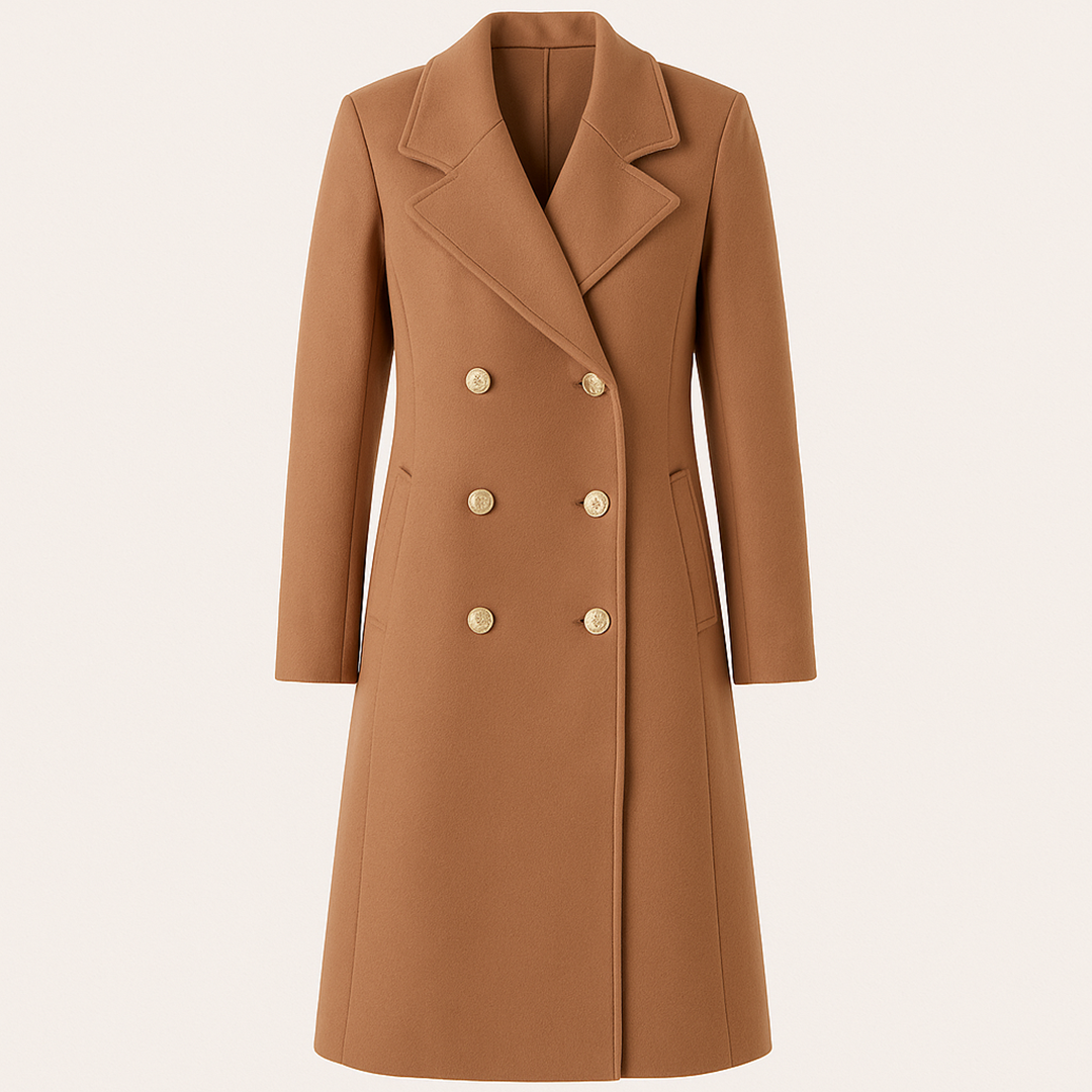 Damski Stylowy Długi Płaszcz Trencz | Zimowy