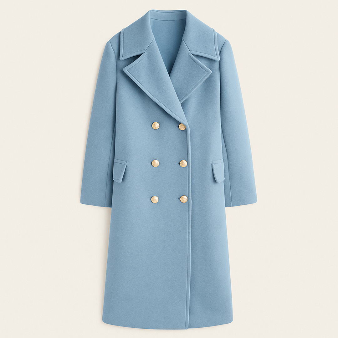 Damski Stylowy Długi Płaszcz Trencz | Zimowy