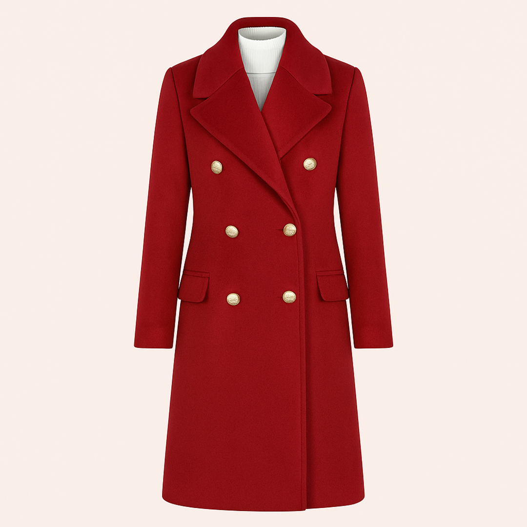 Damski Stylowy Długi Płaszcz Trencz | Zimowy