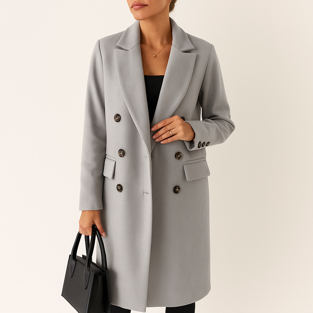 Damski Zimowy Długi Płaszcz Trencz | Stylowy